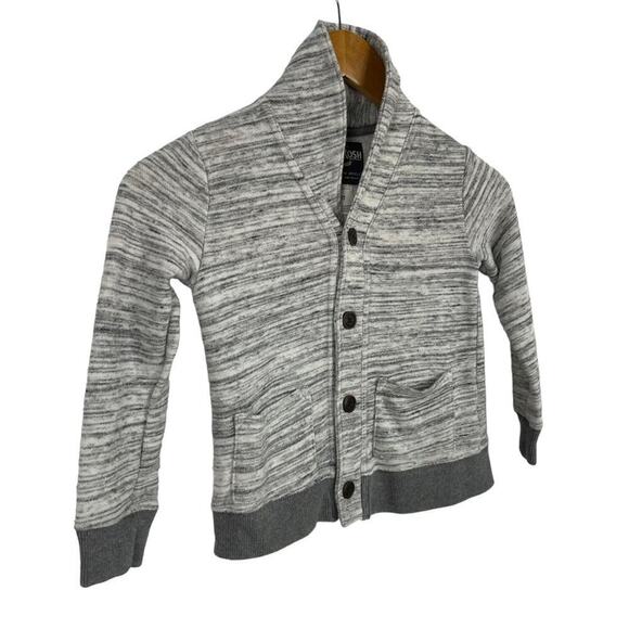 OshKosh Gray marbled button up sweater Size 5T - Picture 2 of 8